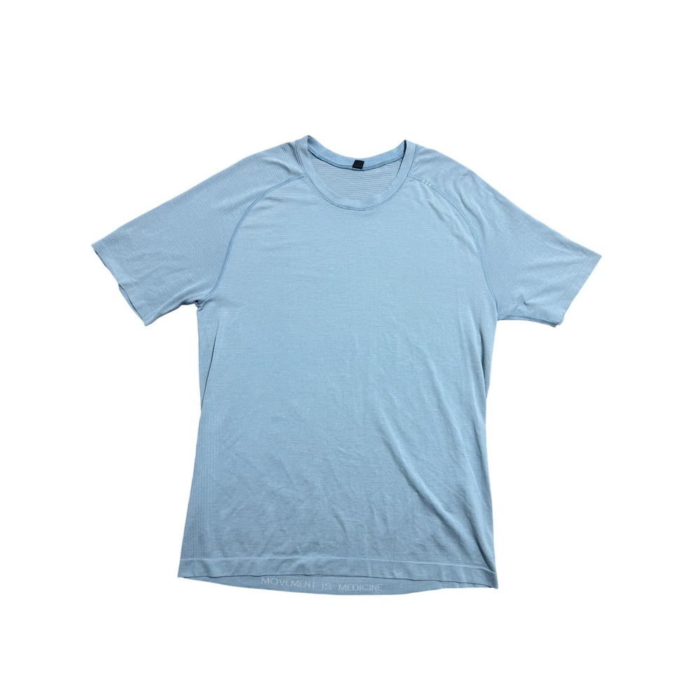 Lululemon Shirt Mens Medium Blue Movement Is Medicine Athletic Performance Tee